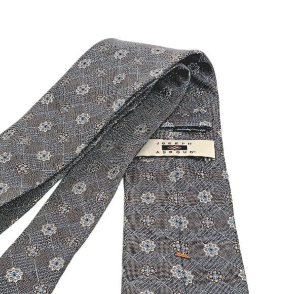 Joseph Abboud Floral 100% Silk Ties for Men for sale | eBay Joseph Abboud Silk Linen Blend Tie Men’s 61” Gray Blue Floral Plaid Classic New
